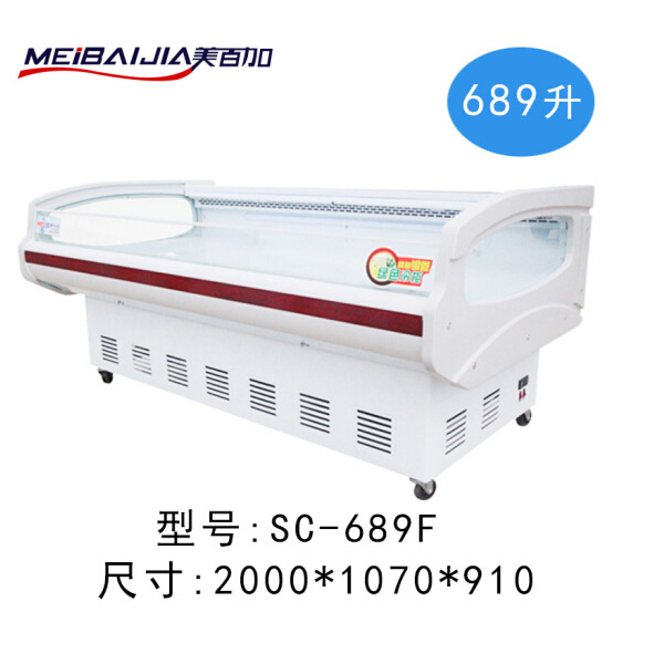 美百加鲜肉柜2米全铜玻璃风冷 SC-689F