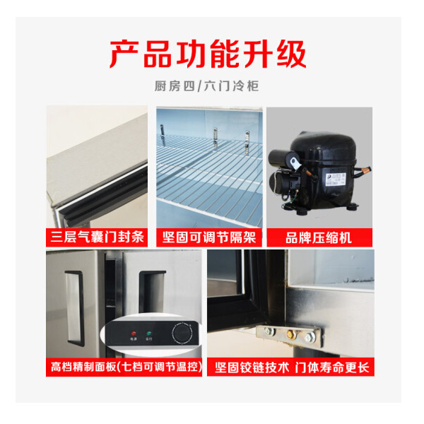 美百加大三门保鲜展示柜