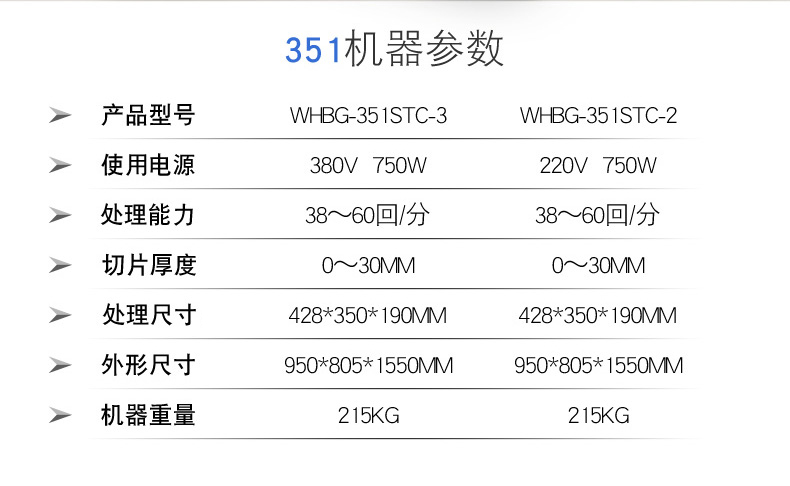 渡边富士龙商用切片机WHBG-351STC
