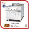 杰冠立式燃气双缸炸炉连柜座GH-785